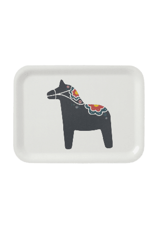 Åhléns Home Bricka MORA 20x27 cm Serveringstillbehör Svart ONESIZE