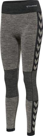 Hummel Women's Hmlclea Seamless Mid Waist Tights Women workout trousers Grey XL