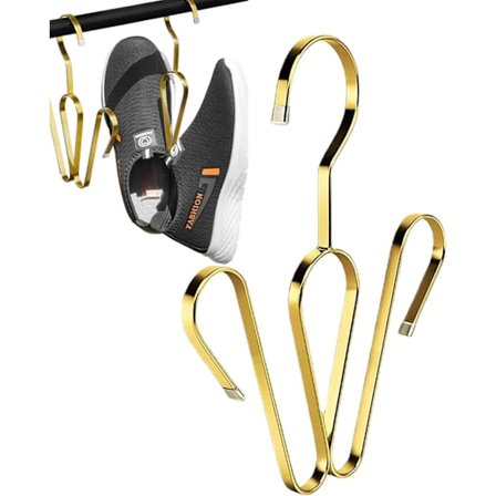 Sko Tørrestativ - Sko Stativ i Rustfrit Stål - Pladsbesparende Tørrehylde til Basketballsko, Sportssko, Hjemmesko