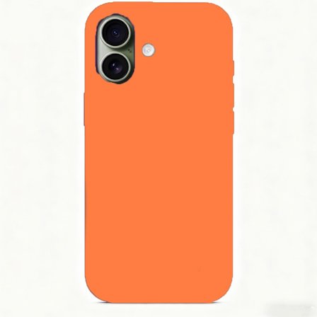 iPhone 17 telefoncover, flydende telefoncover, orange
