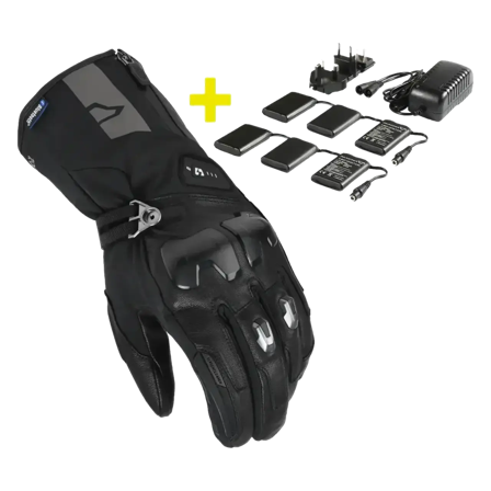 Mănuși Încălzite Moto Macna Progress RTX DL 2.0 Kit negru S