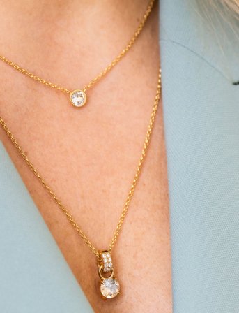 Marmara Sterling Goldplated Single Necklace - Gold - ONE SIZE 42 cm