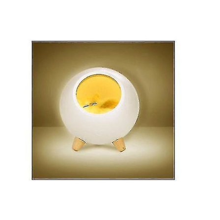 Söt sovande katt nattlampa, flickors sovrumsnattlampa, baby sovande kattungelampa vit