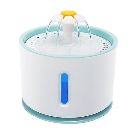 2,4L Automatisk Vannfontene for Katt med LED, Elektrisk, Lydløs Mater