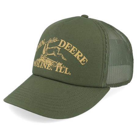 John Deere - Grün trucker Cap - Vintage Print Dark Green Trucker @ Hatstore