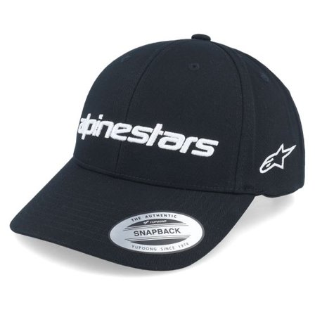 Alpinestars - Svart adjustable Keps - Linear Wordmark 2.0 Hat Black/White Adjustable @ Hatstore