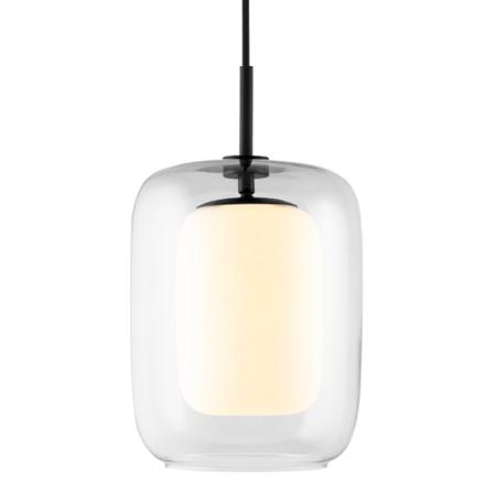 Globen Lighting Cuboza riippuvalaisin, 20 cm, kirkas/valkoinen