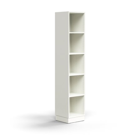 Bücherregal QBUS, 2025x400x400 mm, weiß