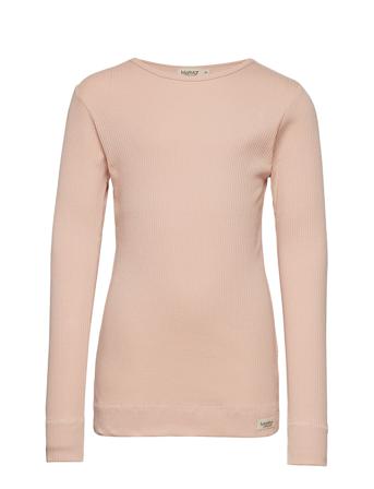 Plain Tee Ls Langærmet T-shirt Lyserød MarMar Cph