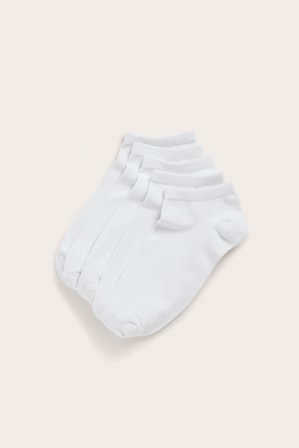 Kappahl | Ankelsokker 5-pk Hvit 45/47 | Hvit