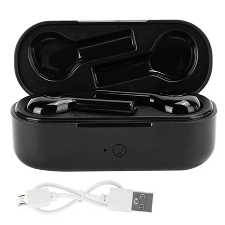 TW08 Trådløse 5.0 Bluetooth-øretelefoner Sports 4D Dual Ear Mini Vanntett Bærbare Hodesett