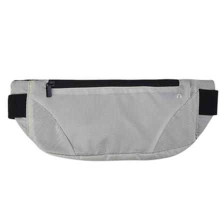 Menn kvinner Fanny Pack midjeveske Superlett og stor kapasitet Tettsittende fjellklatring Multifunksjonell mobiltelefon Light gray 7 inches
