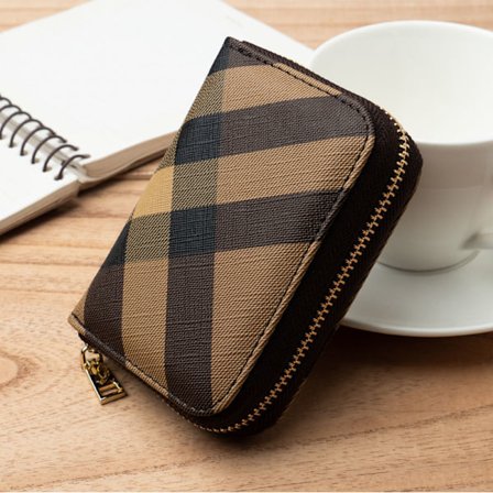 Dame Kredittkort Lang Lommebok Mote Myntveske Håndveske Pung - FARGE: brun1