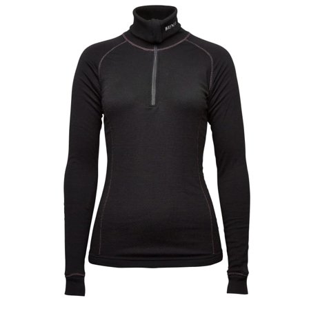 Brynje Women's Arctic Zip Polo Women base layer tops Black XL