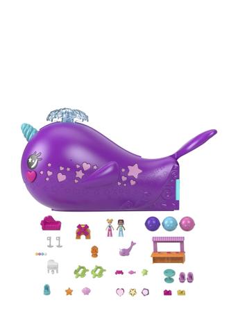 Sparkle Cove Adventure Narwhal Adventurer Boat Toys Playsets & Action Figures Movies & Fairy Tale Characters Multi/patterned Polly Pocket