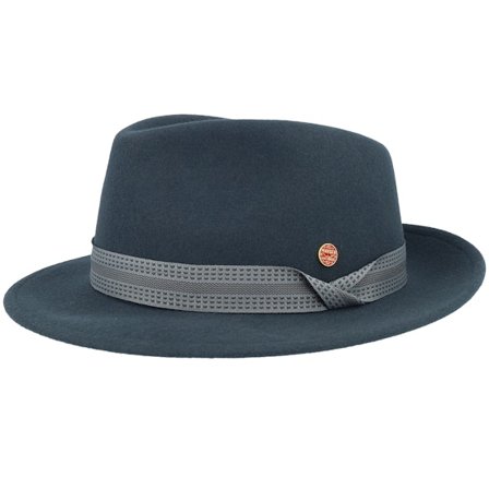 Mayser - Grå fedora Hatt - Maleo Wool Ceder Fedora @ Hatstore