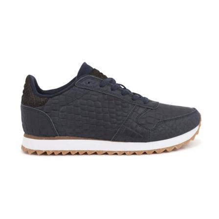 Woden Sneakers Ydun Croco II Blå, Dame, Størrelse: 37 EU