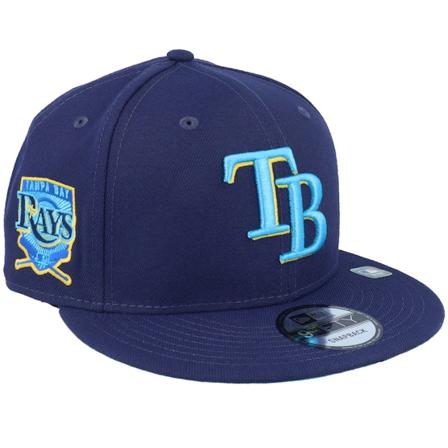 New Era - MLB Blauw snapback Cap - Tampa Bay Rays 9FIFTY Fathers Day 23 Navy Snapback @ Hatstore