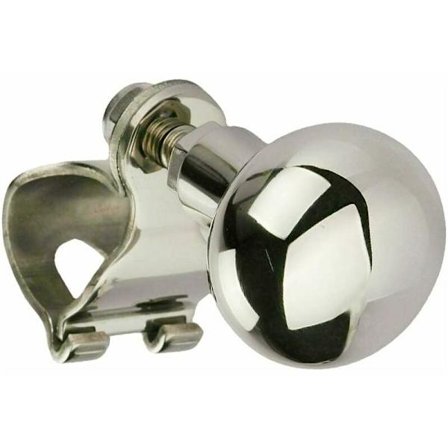 Rattkule i rustfritt stål for bil, universell rattkule, forsterkerknapp for ratt, forsterkerkuleknapp for ratt, styrekule for bil