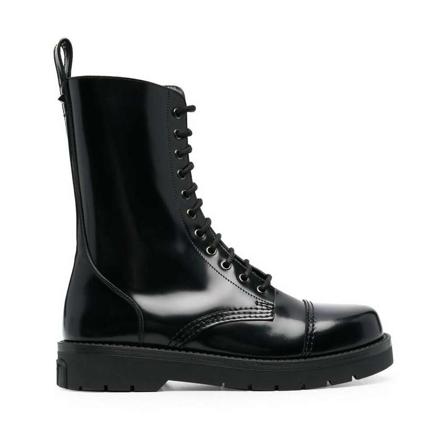 Valentino Garavani, Lace-up Boots Czarny, Mężczyzna, Rozmiar: 45 EU