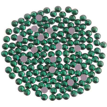 600 stk. Emerald Green Hotfix Rhinestones, SS30, 6,3-6,5 mm til Håndværk & Tøj Emerald