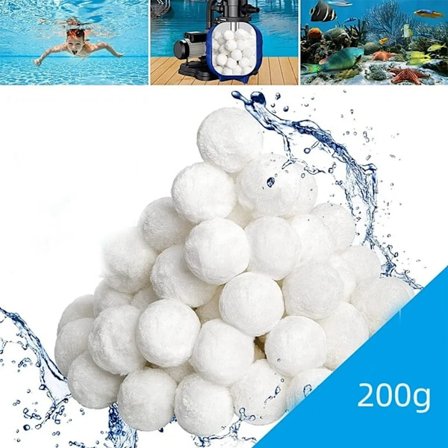 Suodatinpallot, 200g suodatinpalloja hiekkasuodatinjärjestelmiin, uima-altaan suodattimiin, uima-altaan suodatinjärjestelmiin, uima-altaan 