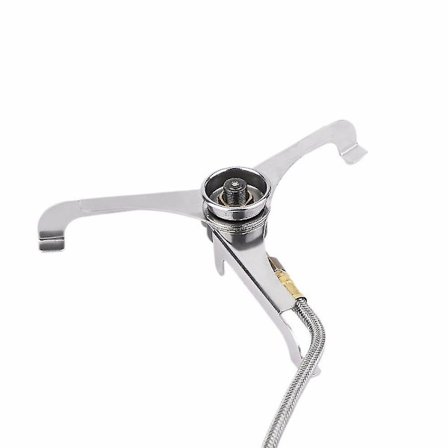 1-delt Campingkøkkenadapter Tankkobling Konvertering Picnic Gasblus Varmeoverførsel Link Split Udendørs Foldbar