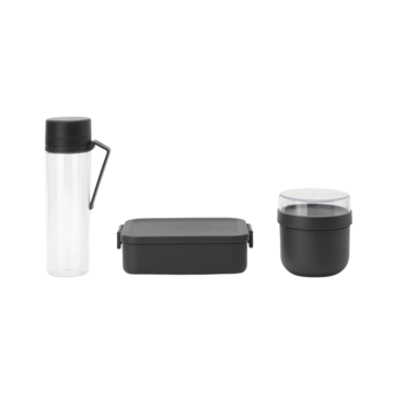 Frukost & Lunchset Grå 3-Delar