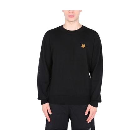 Kenzo, Crew Neck Sweater Zwart, Heren, Maat:S