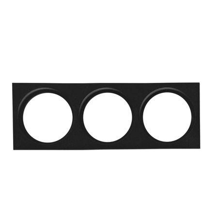 Hide-a-Lite 7474493 Indretning ramme Ø85 mm, sort III: til 3 armaturer, Belysning