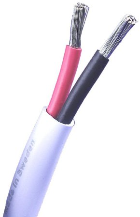 SUPRA 1000000297 Högtalarkabel spunnen i kort stigning Blå, 100 m, Anslutningsdon & kablar