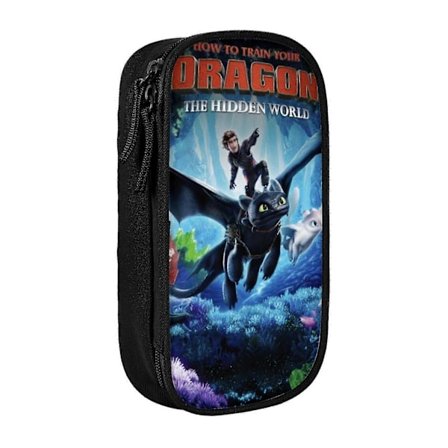 c83 How To Train Your Dragon Toothless Penal Stort Kapasitet Doble Glidelåser Pennveske kqQ2082