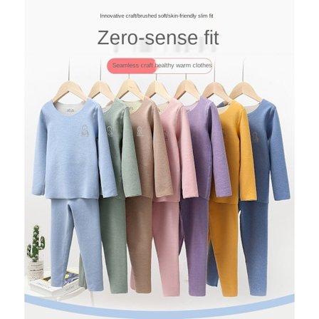 Børns efterårsdragt termisk undertøj pyjamas til drenge og piger