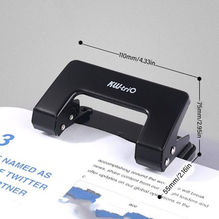 Papirstanser løsbladsstanser SVART 10 ARK 10 ARK