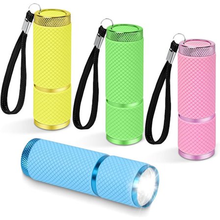 PCS Mini Ficklampa, Ultra Kraftfull LED Ficklampa, LED Ficklampsset, Liten Lampa med 9 LED-lampor