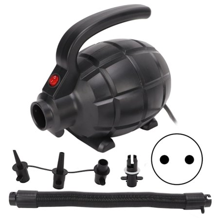 Elektrisk luft pumpe højtryks hurtig fyld 600W værktøjssæt kit til oppustning deflation EU stik 220V