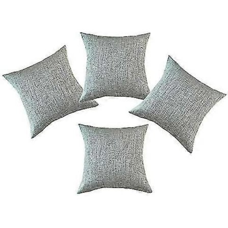 Mjukt Handgjord Faux Linne Kuddfodral Soffa Kuddfodral 18 X 18 Tum Osynlig