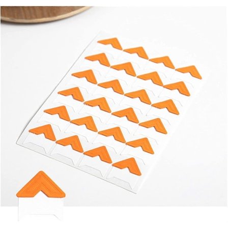 240 kpl/erä (10 arkkia) DIY Vintage Kulma Kraft Paperitarra Valokuva-albumin sisustus valokuvakehyksen koristeluun Scrapbooking-valokuvakulmat (Väri: 