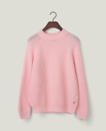 Lexington Raglanpullover aus Alpakamischung, hellrosa