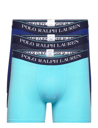 Stretch Cotton Boxer Brief 3-Pack Blue Polo Ralph Lauren Underwear