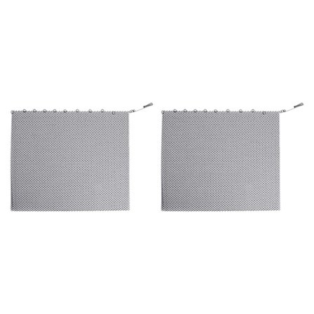 Öppen spis Net Screen Gardin - 2st, 24x18in/61x45,7cm, Förhindrar gnistskador, Rostbeständig, Elegant Design