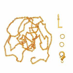 Me & My Box Gold L Pendant Set One Size - Stationery - One size - Gold - Jewelries & Jewel-case