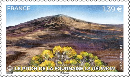 Frankrig - Piton de la Fournaise - Postfrisk frimærke