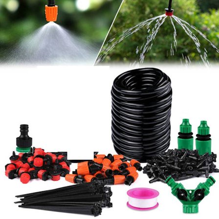 76PCS 20m DIY vanningsanlegg for hage, vannslange for land