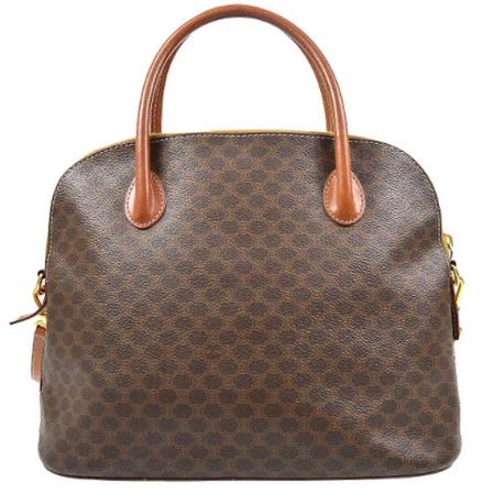 Celine Vintage, Pre-owned Canvas handbags Bruin, Dames, Maat:ONE Size,leer