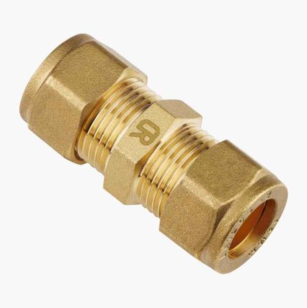 Klämringskoppling rak 15 x 12 mm