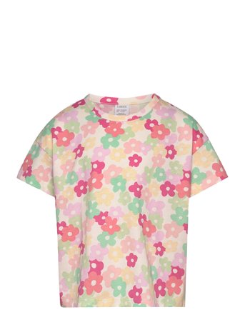 Lindex | Top Ss Cropped Flower Print | 92