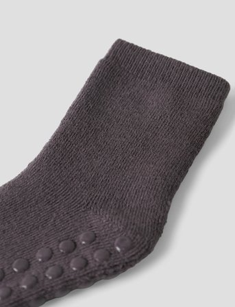 name it Nmfwaksi Wo/Bl Terry Sock W/Non Skid - Brown - 28-30
