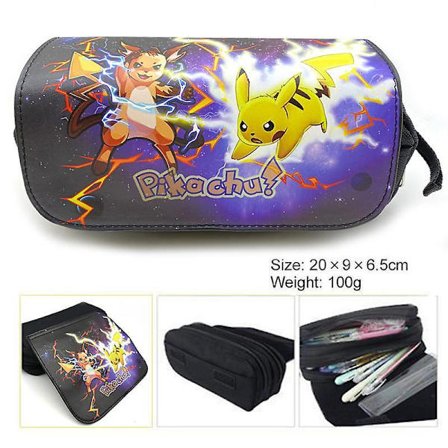 Pokemon Pikachu Canvas Penal Høykvalitets Pennevesker Søte Brev Penal For Gutter Jenter Gave Skoleutstyr Skrivesakerj