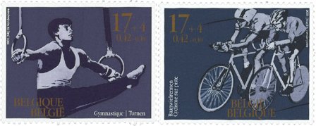Belgien 2001 - Sport - Postfrisk sæt 2v